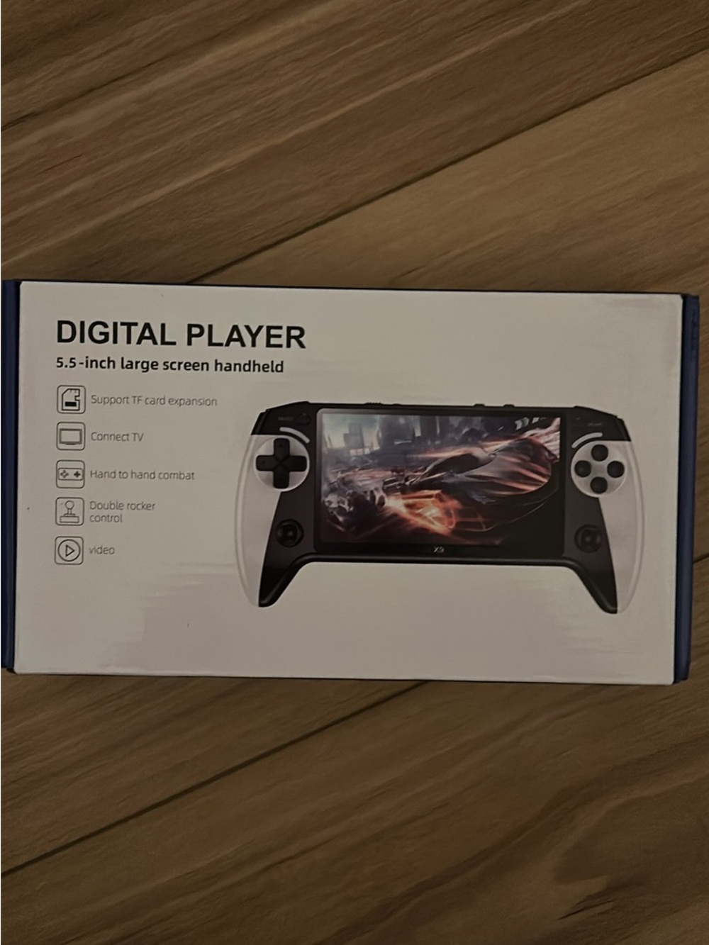 Digital Player 5.5-inch Handheld Game Console - White and Black